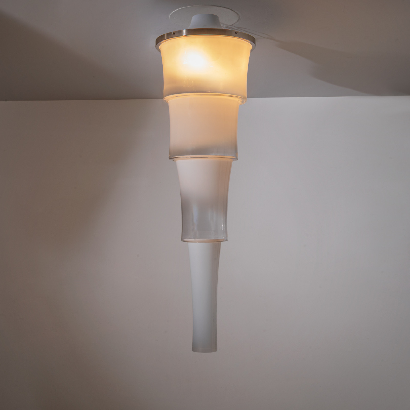 1967 Pagoda Ceiling Light by A. Mangiarotti for Vistosi