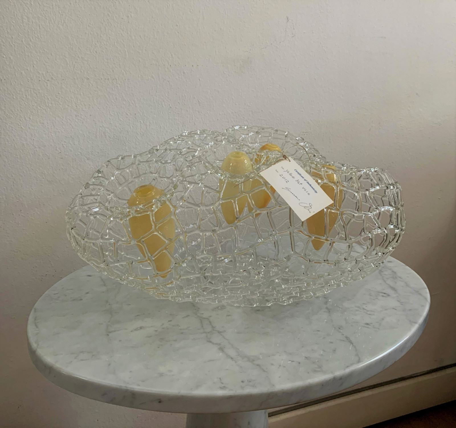 2012 - Unique  Simone Crestani's  Yellow Vase Net 