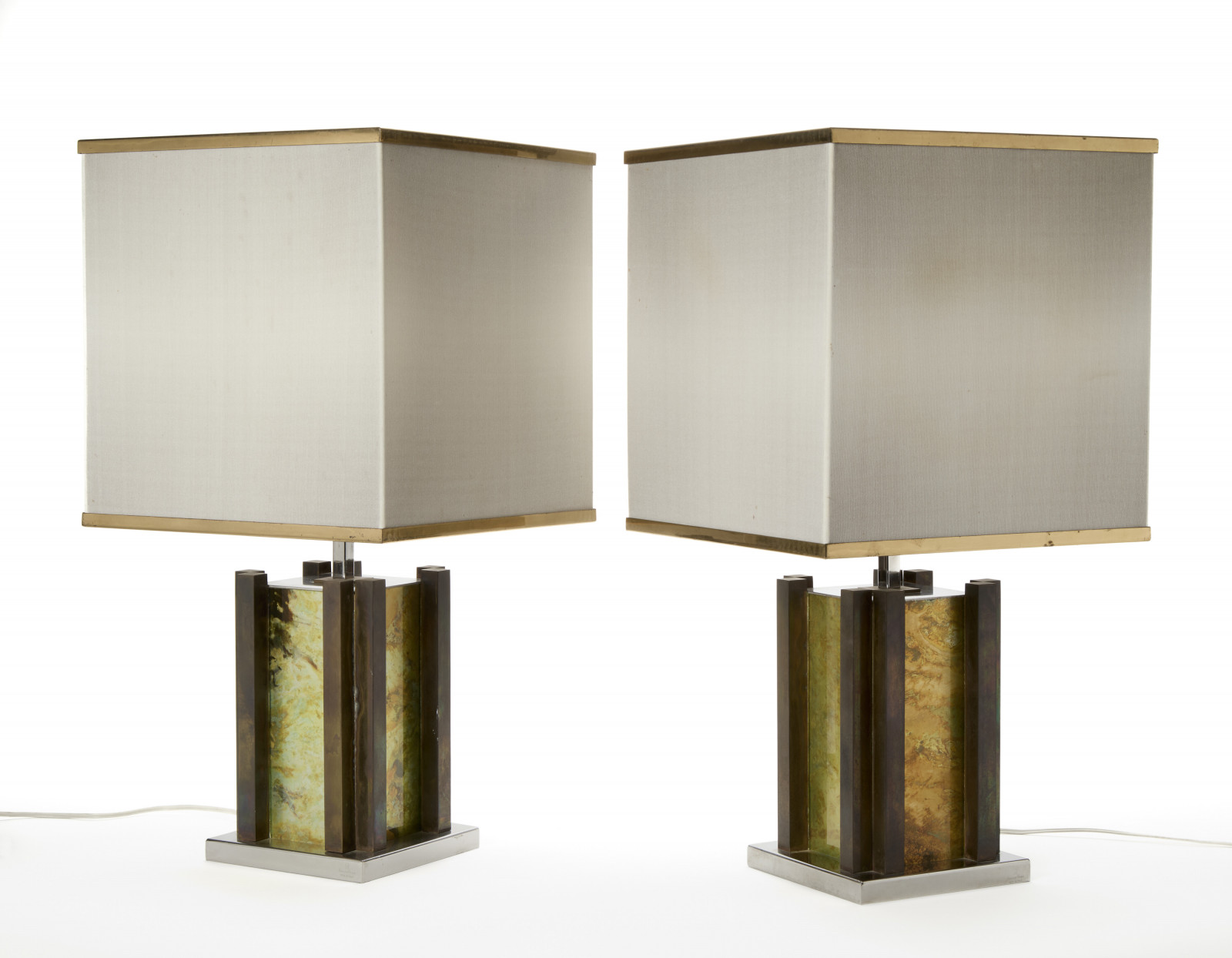 Pair of 1970s rare table lamps by Romeo Rega