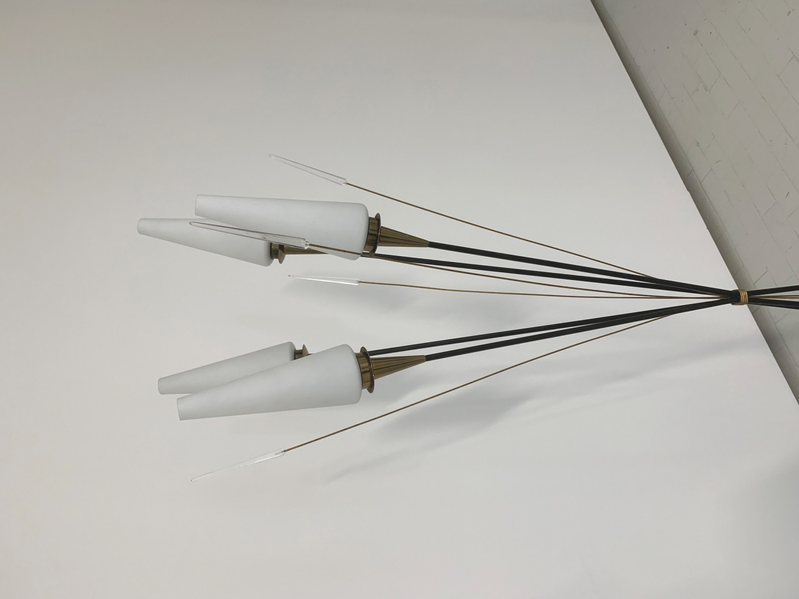 1950s French  Floor Lamp by Lunel  . Variation of model 660.