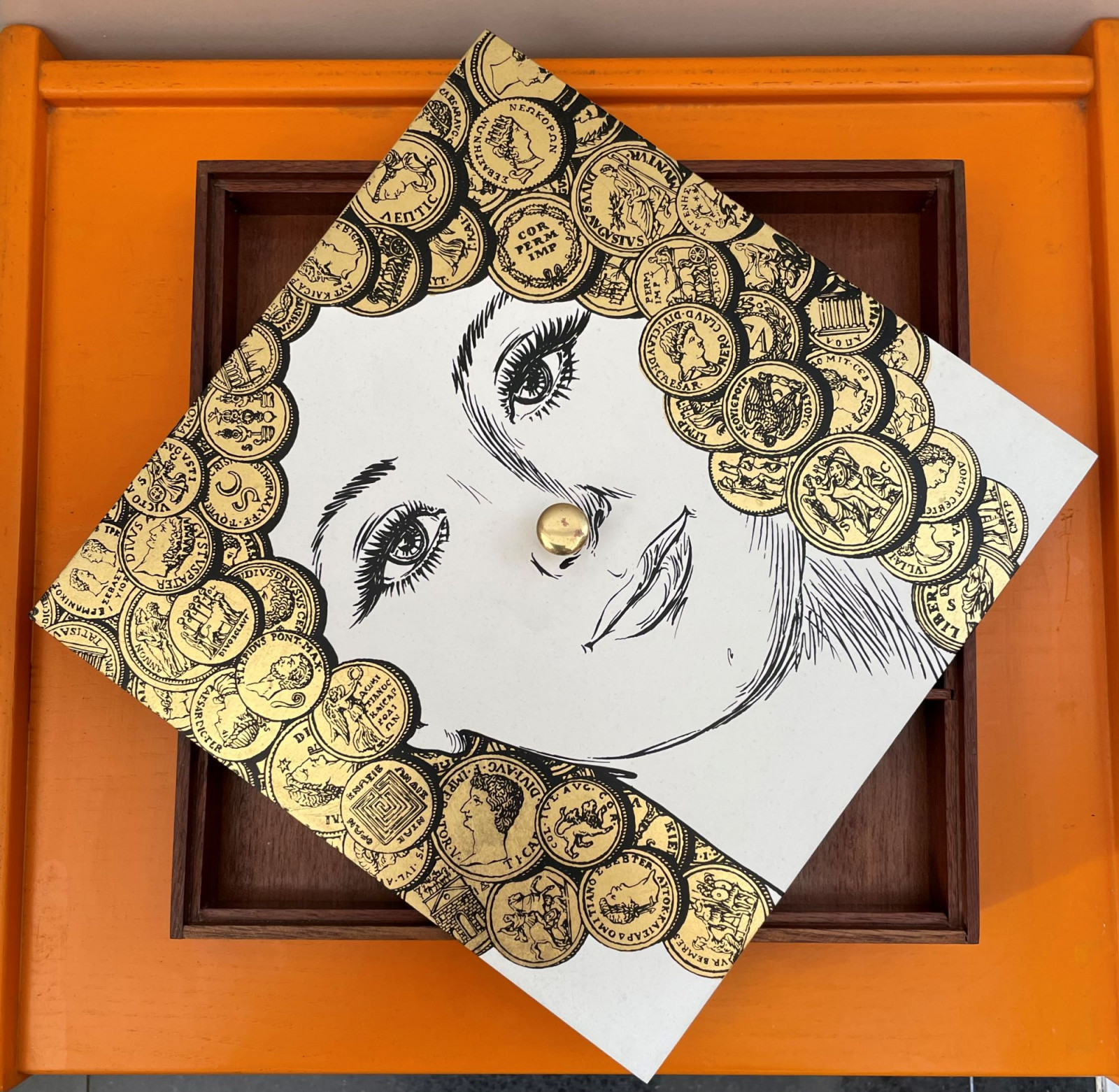 1960s  Rare  Large Box by Pietro Fornasetti