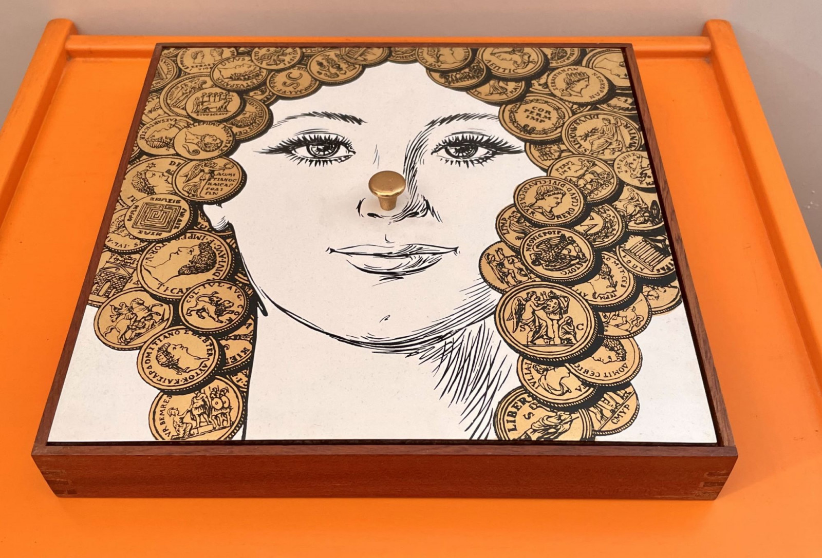 1960s  Rare  Large Box by Pietro Fornasetti