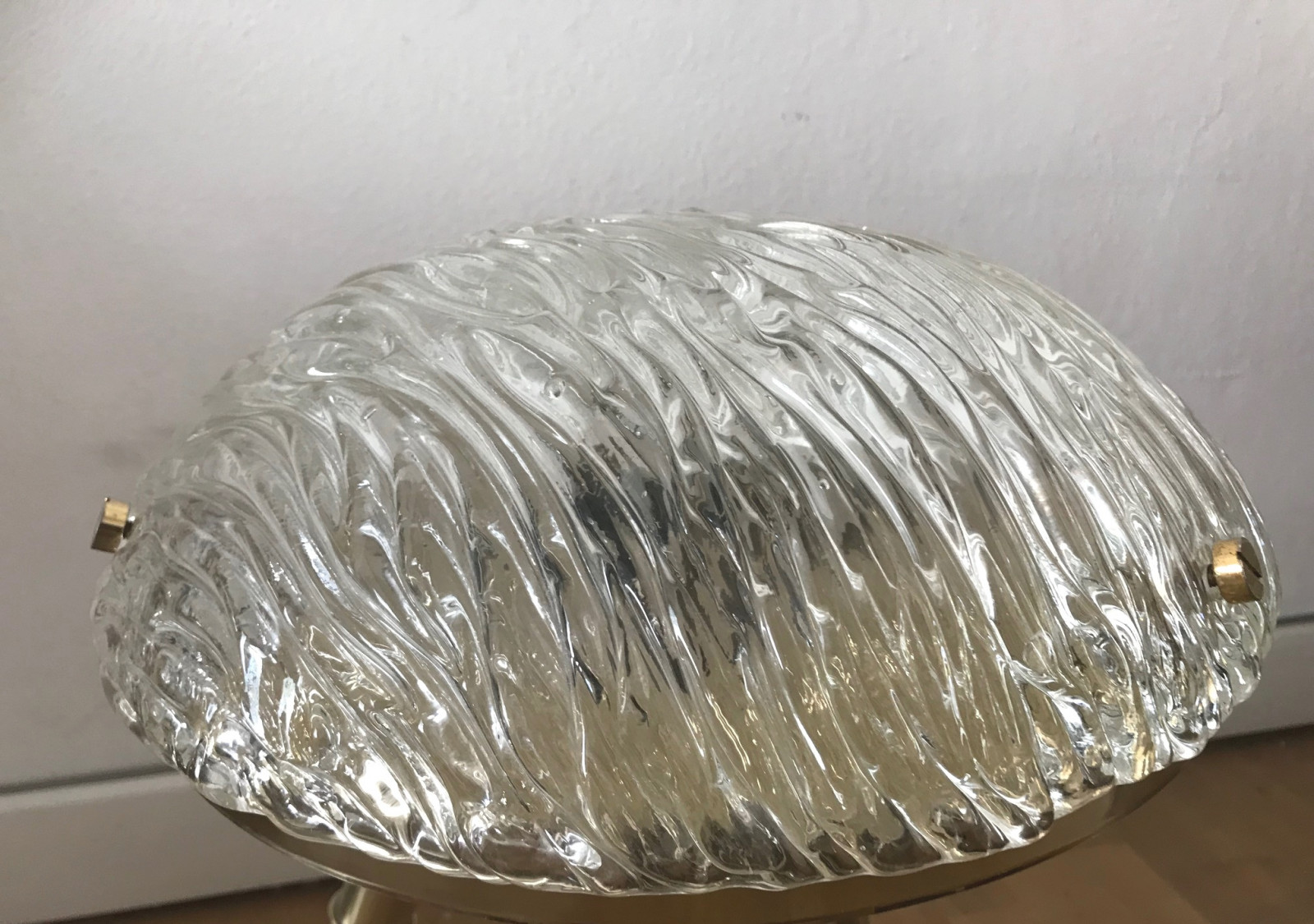 1960s Flush Mount by Toni Zuccheri for Venini