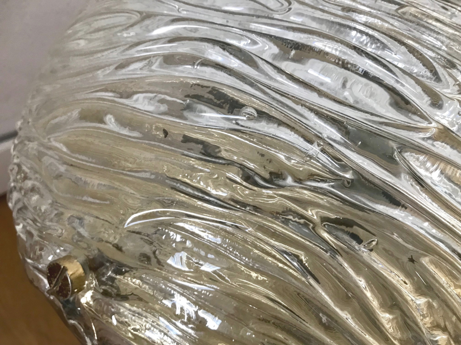 1960s Flush Mount by Toni Zuccheri for Venini