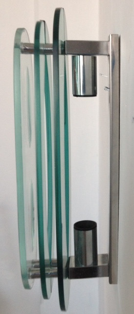 Pair of 1960's Appliques in glass 