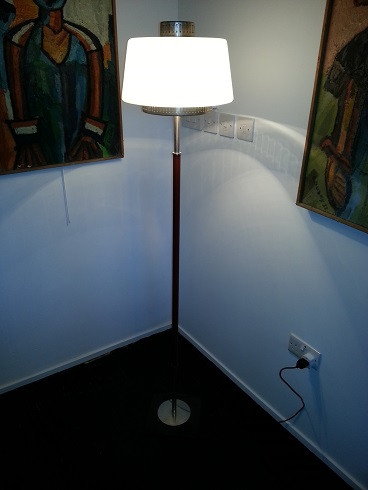 Stilnovo floor lamp with glass top