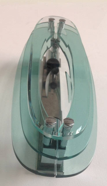 Pair of 1960's Appliques in glass 