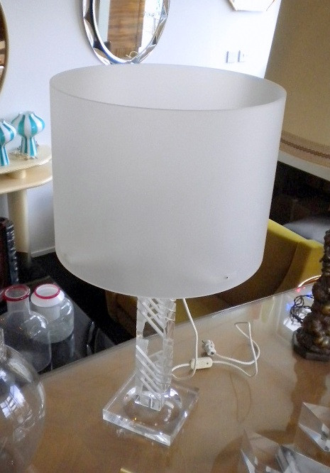 Table lamp in plexiglass