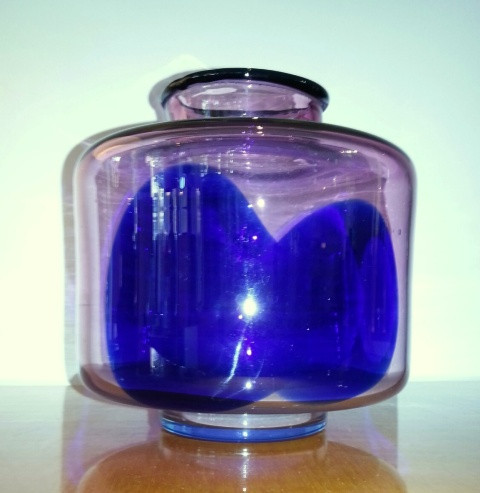 1960's  - Bianconi  Murano Glass Vase for Vistosi 