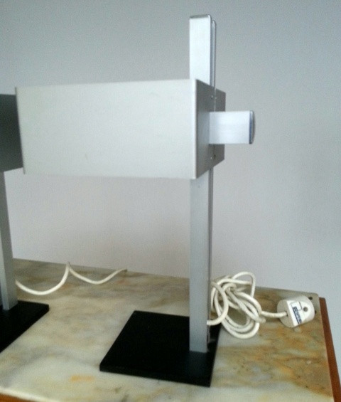 1970's- Esperia - Aluminium Table Lamps