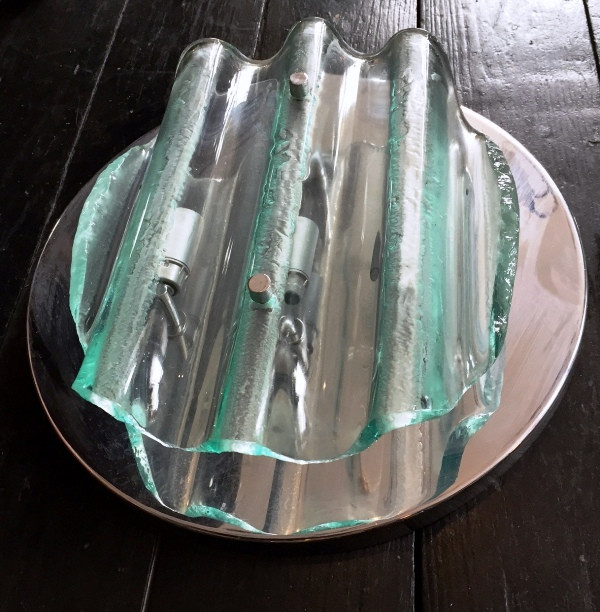 1970's Large Round Wall Lights