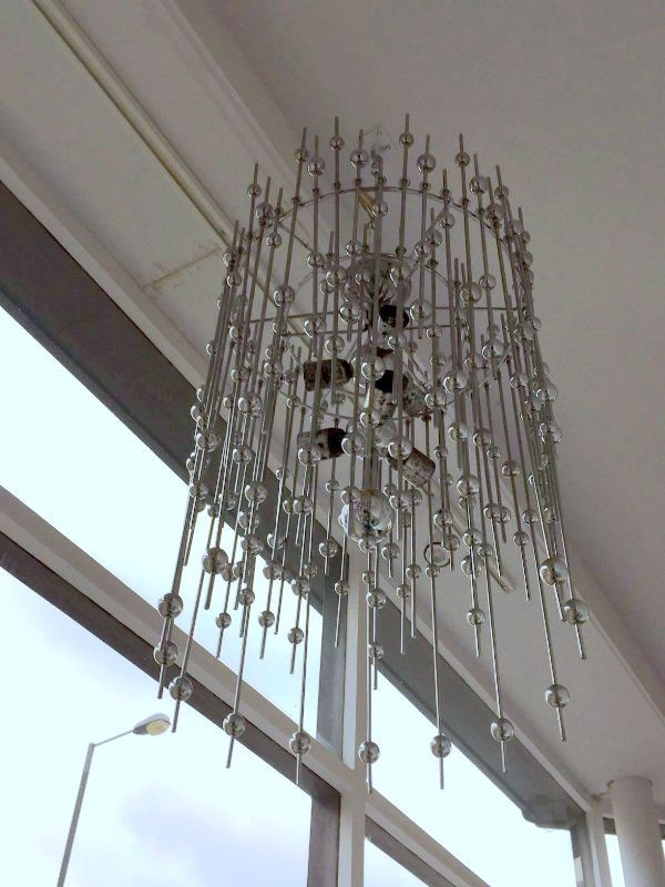 1960's Amazing Ceiling Light With Metal Spheres