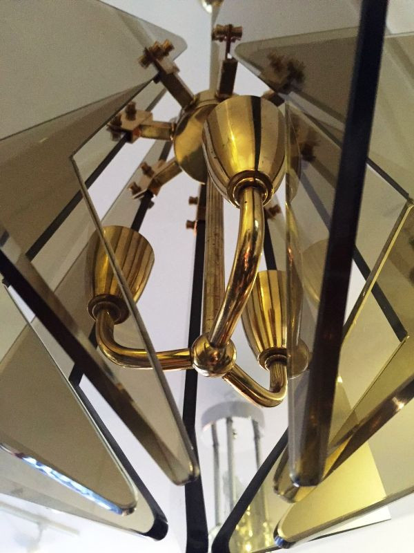 Elegant Late 1950's Cristal Art Ceiling Light