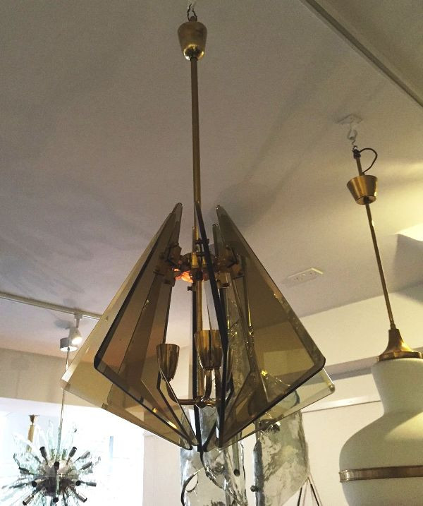 Elegant Late 1950's Cristal Art Ceiling Light