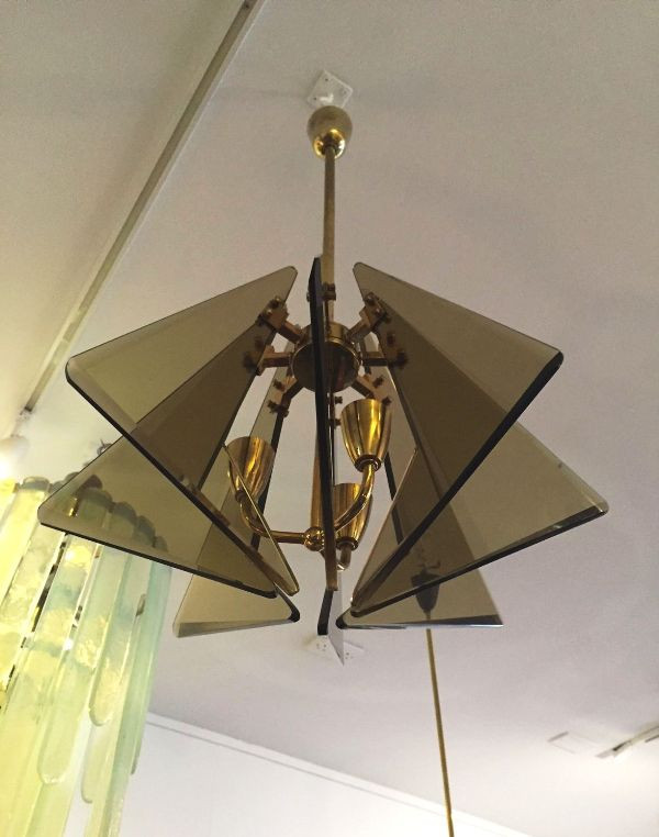 Elegant Late 1950's Cristal Art Ceiling Light