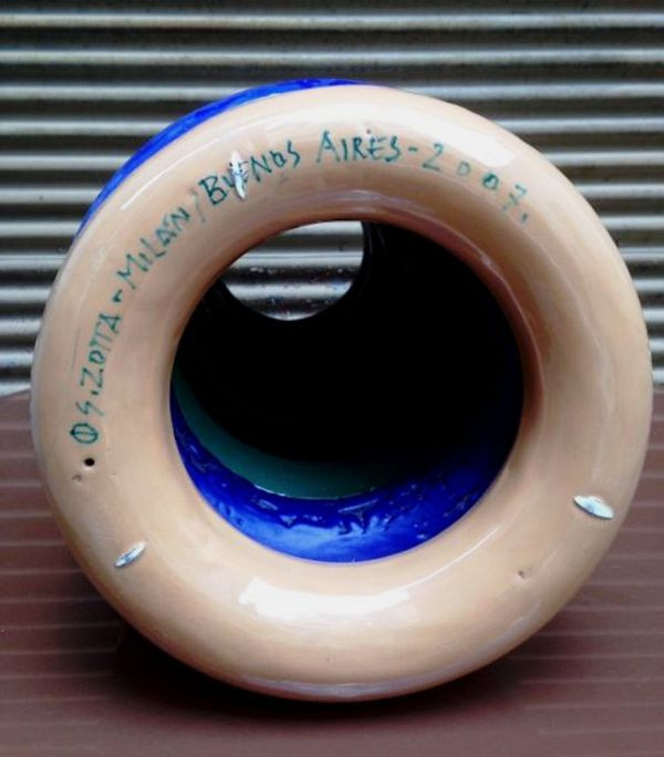 21st Century Ceramic by Silvia Zotta - Dark Blue