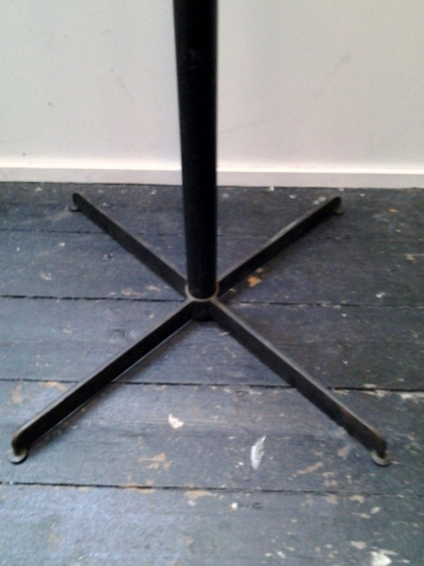 1950's Coat stand in iron and chromed metal