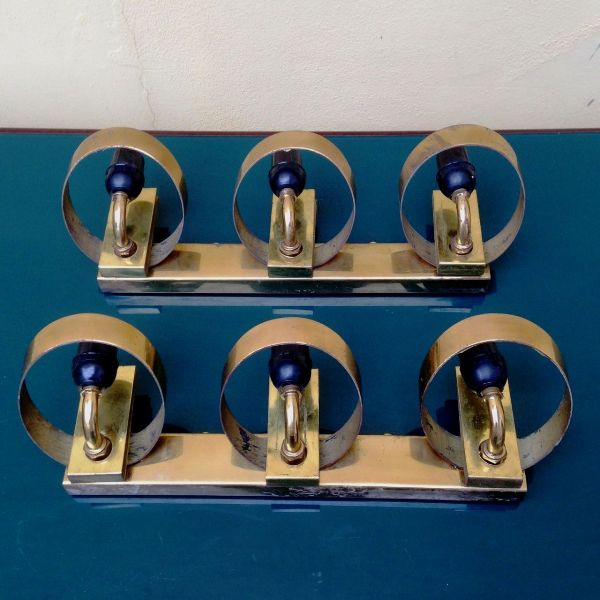 1960's Pair Of Wall Lights By Fontana Arte 