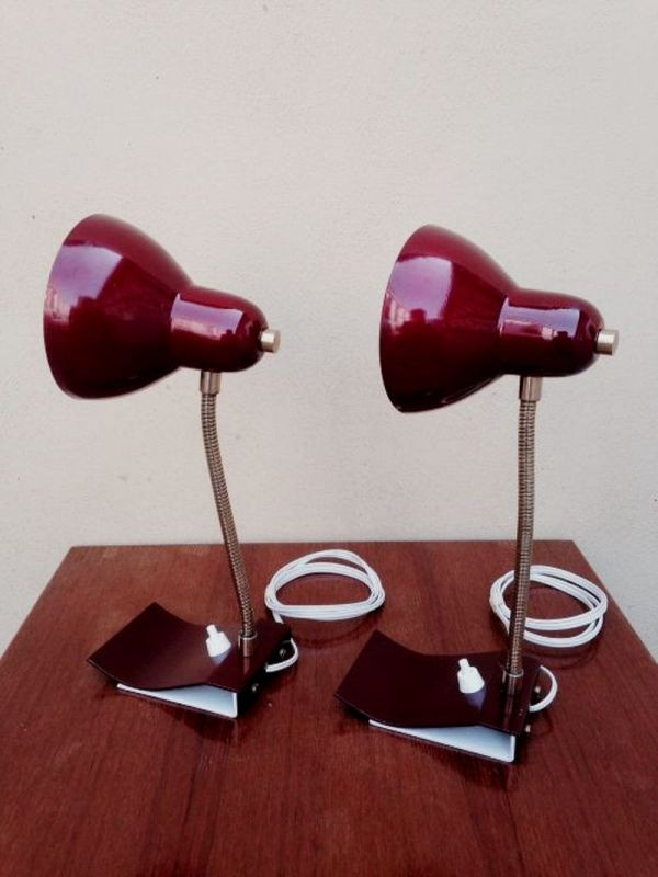 1960's "Stilnovo " Pair of Bed Side Table Lamps