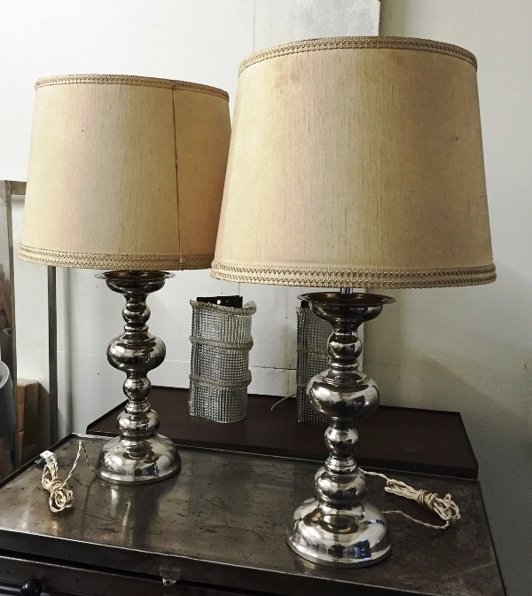 1970's Pair of Table Lamps