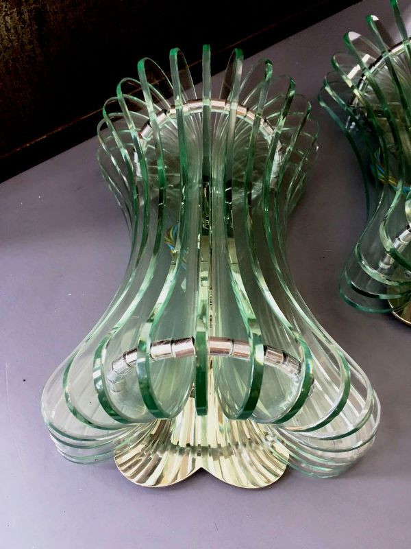 1970's Pair Of Wall Light By Velca