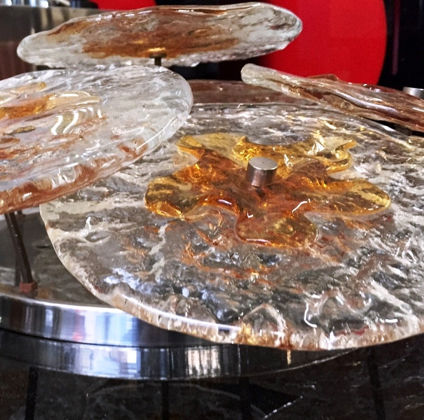 1970's Large Wall Light in the style of Mazzega