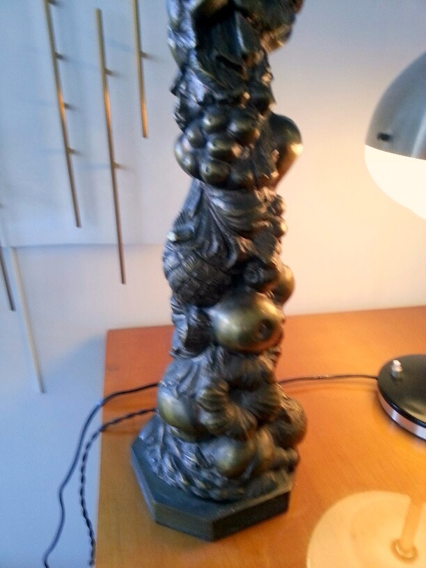 Late 1940's Bronze Table Lamp