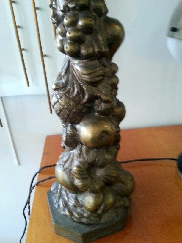 Late 1940's Bronze Table Lamp