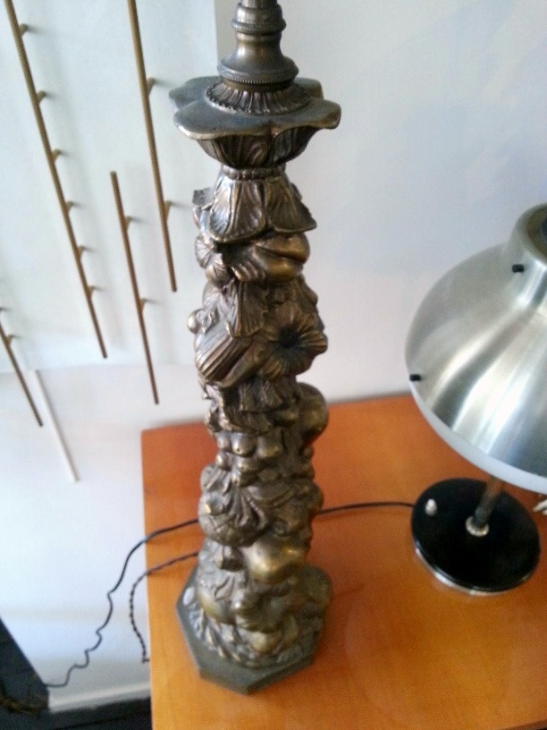 Late 1940's Bronze Table Lamp