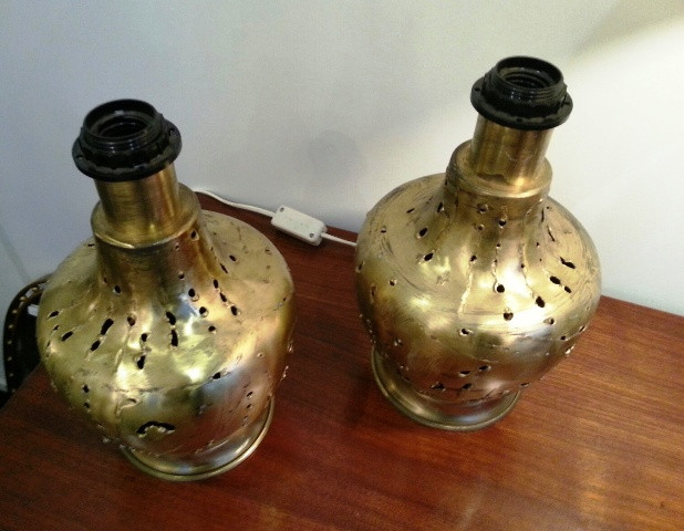1960's Pair of Table Lamp Bases