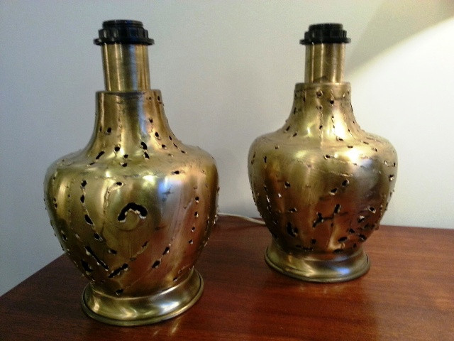 1960's Pair of Table Lamp Bases