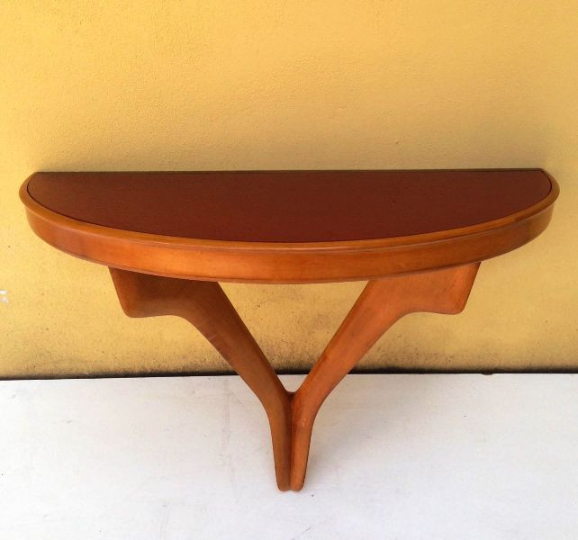 1950s Italian Small Consoles or Bed Side Tables Attributed to Cesare Lacca