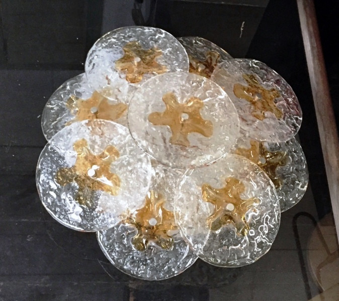 1970's Large Wall Light in the style of Mazzega