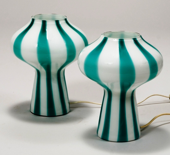 Pair of Fungo- Massimo Vignelli lamps