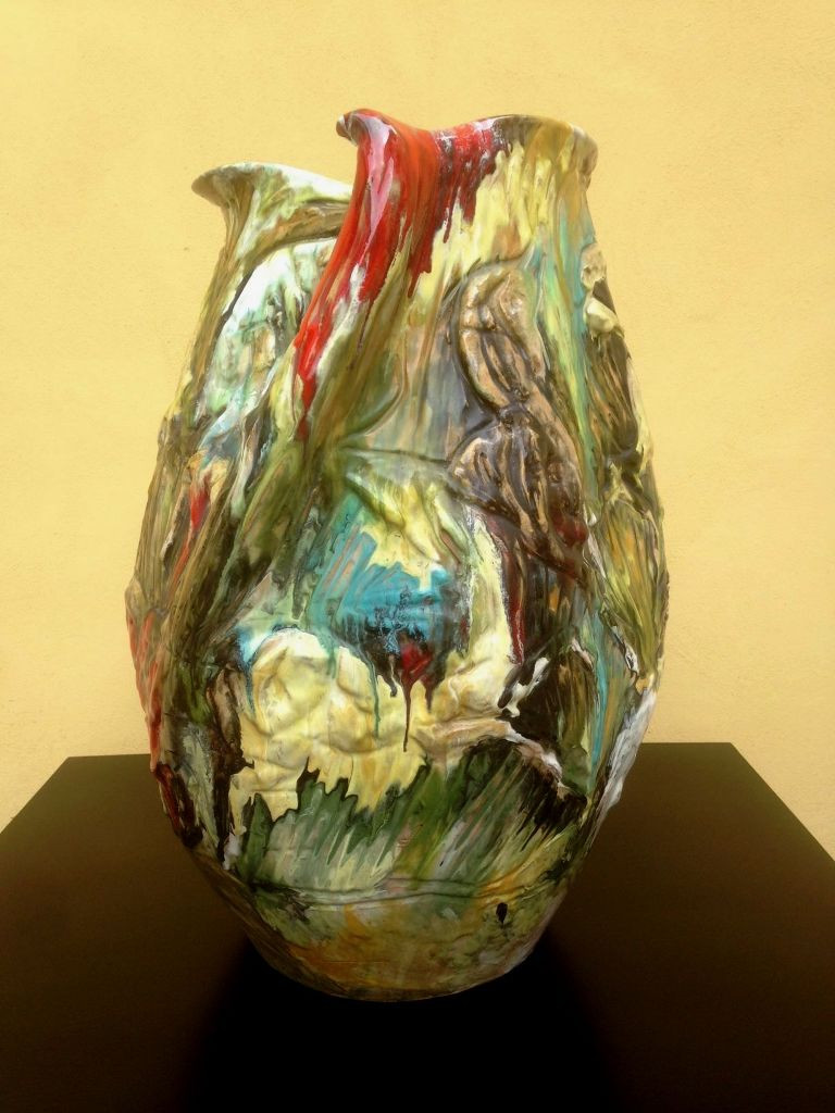 1950s Amazing Oversize Albisola's Ceramic by N.Ciavardoni