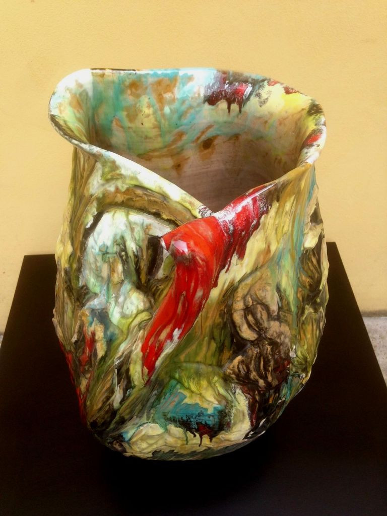 1950s Amazing Oversize Albisola's Ceramic by N.Ciavardoni