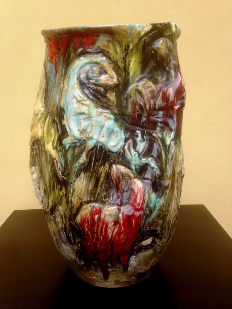 1950s Amazing Oversize Albisola's Ceramic by N.Ciavardoni