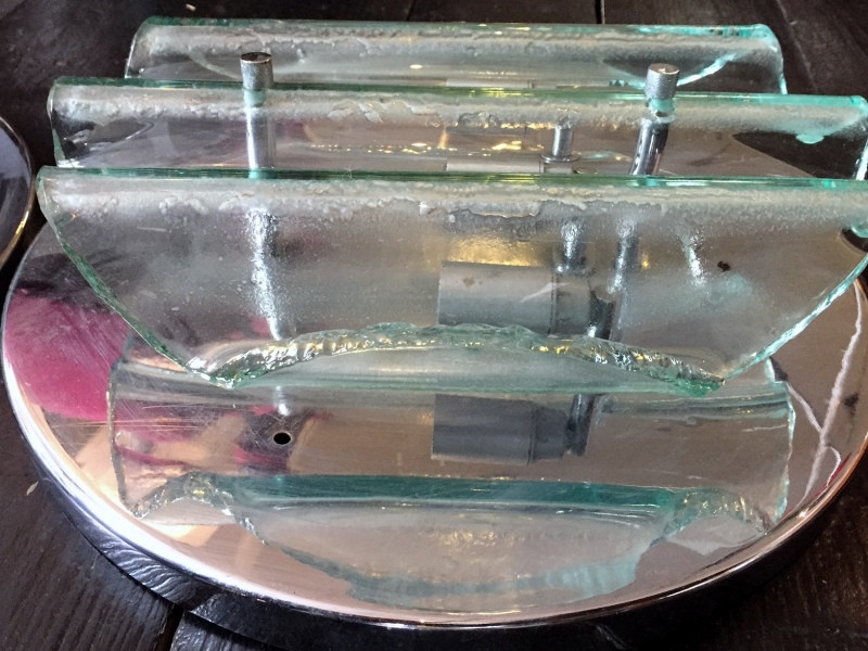 1970's Large Round Wall Lights