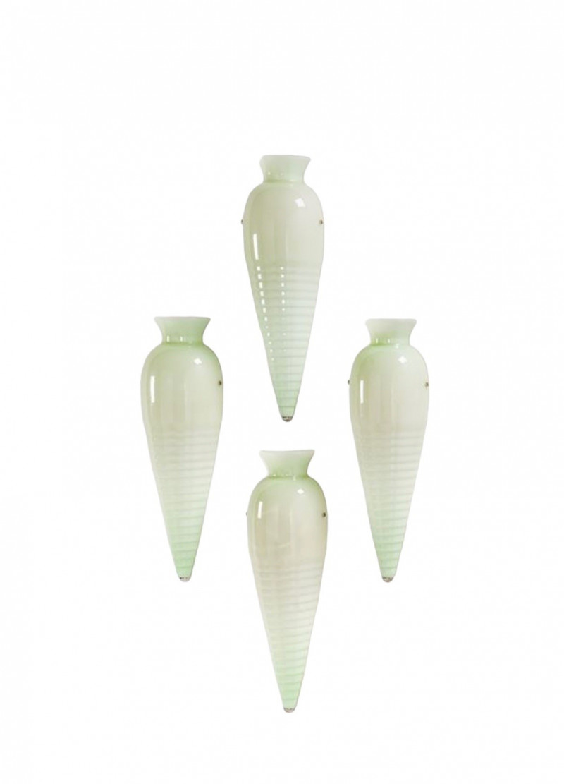 4 Amazing and  Large Wall Lights by Venini 