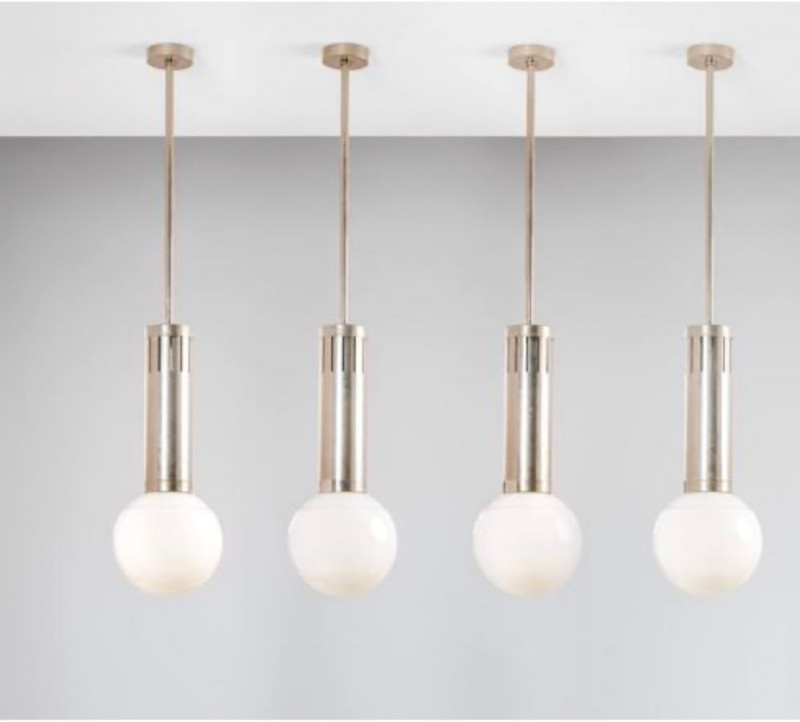 4 LARGE 1960S PENDENTS BY STILNOVO