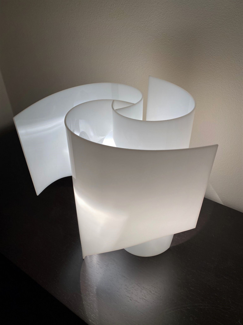 1970s Rare -ANEMONE- Table lamp by Valenti 