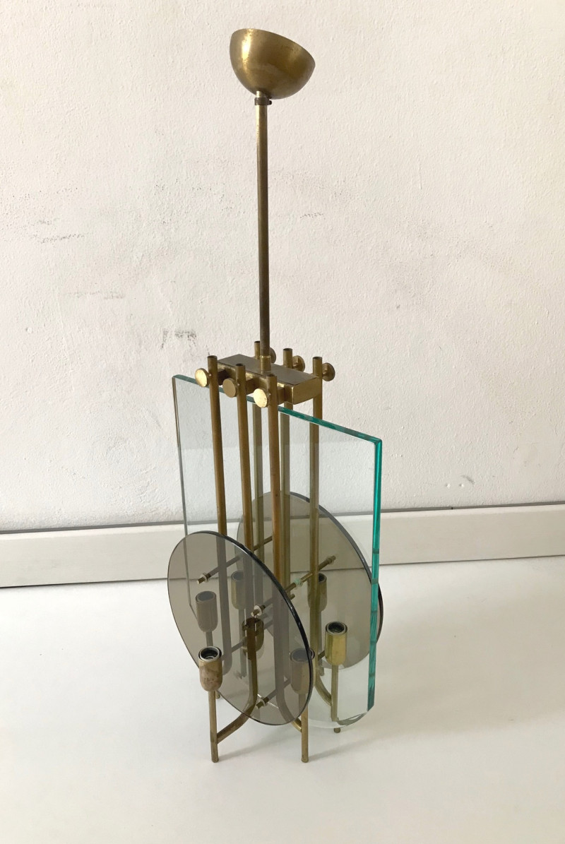 1960s Modernist Italian Ceiling Light