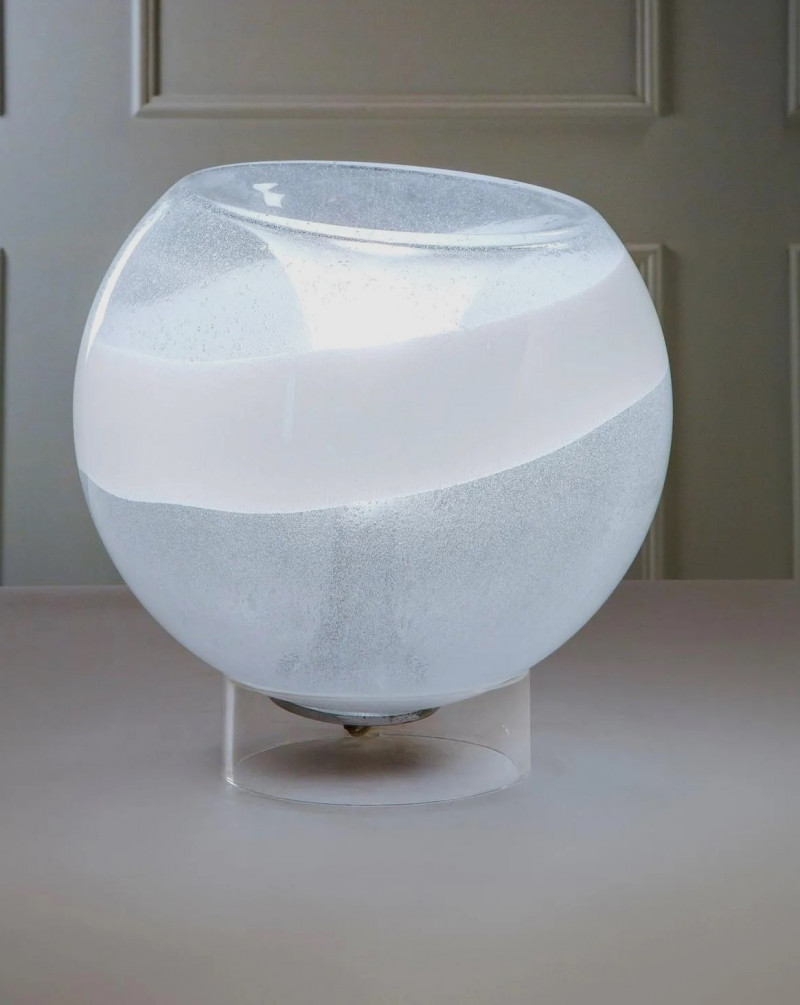 1970s Large Murano Glass Table Lamp by Mazzega 