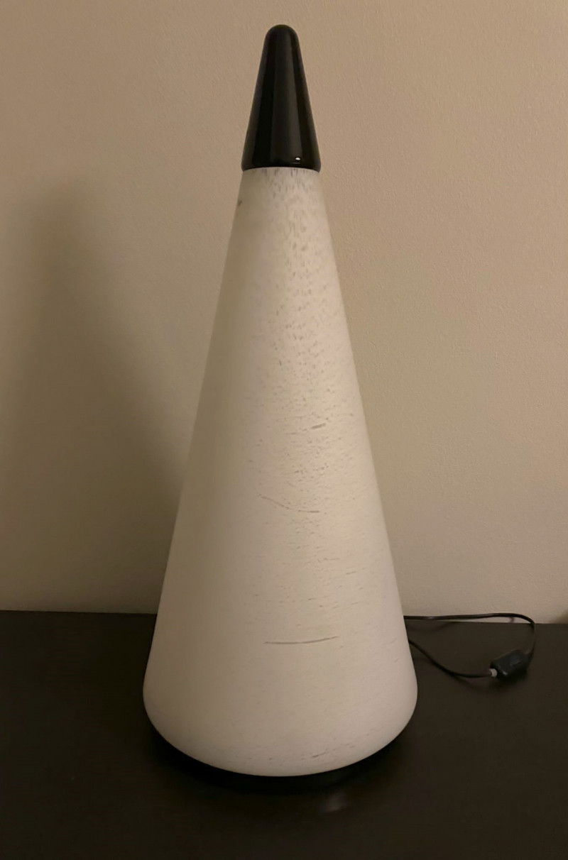 1970s Very Tall Murano Glass Lamp