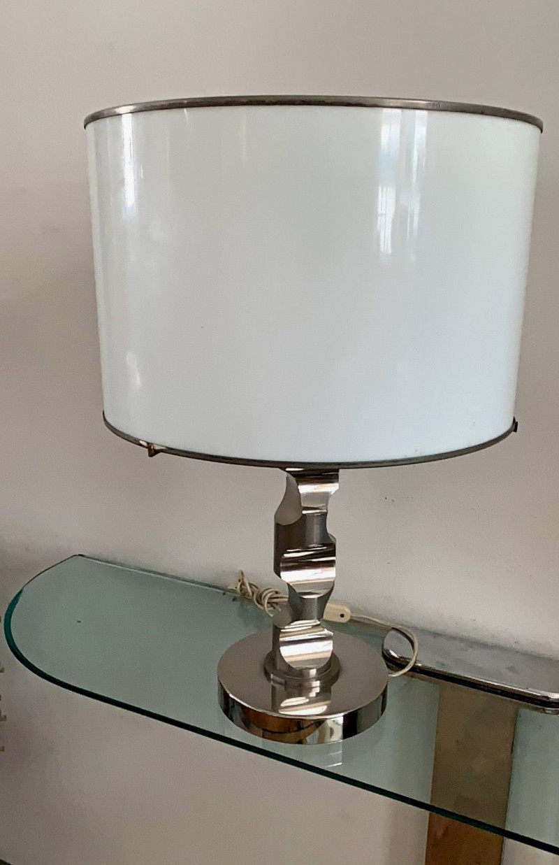 1960s Table Lamp in Solid Medal and acrylic