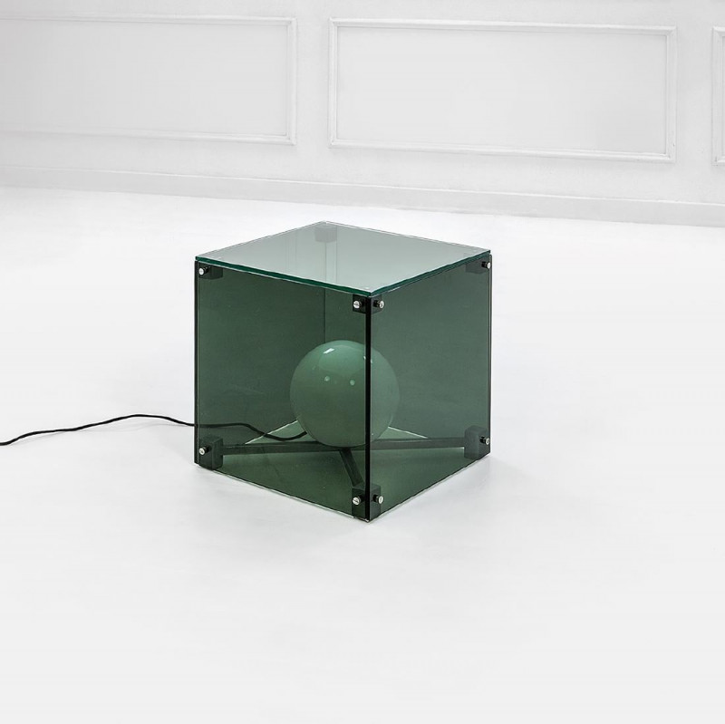 Late 60's Very Large Lamp - Side Table in the style of Sormani