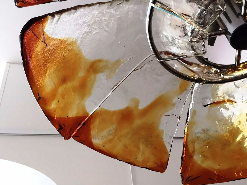 1970's Amazing Ceiling Light In The Style Of Mazzega  ON SALE AT € 1000.