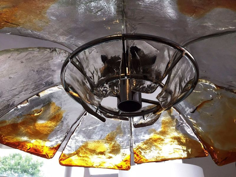 1970's Amazing Ceiling Light In The Style Of Mazzega  ON SALE AT € 1000.