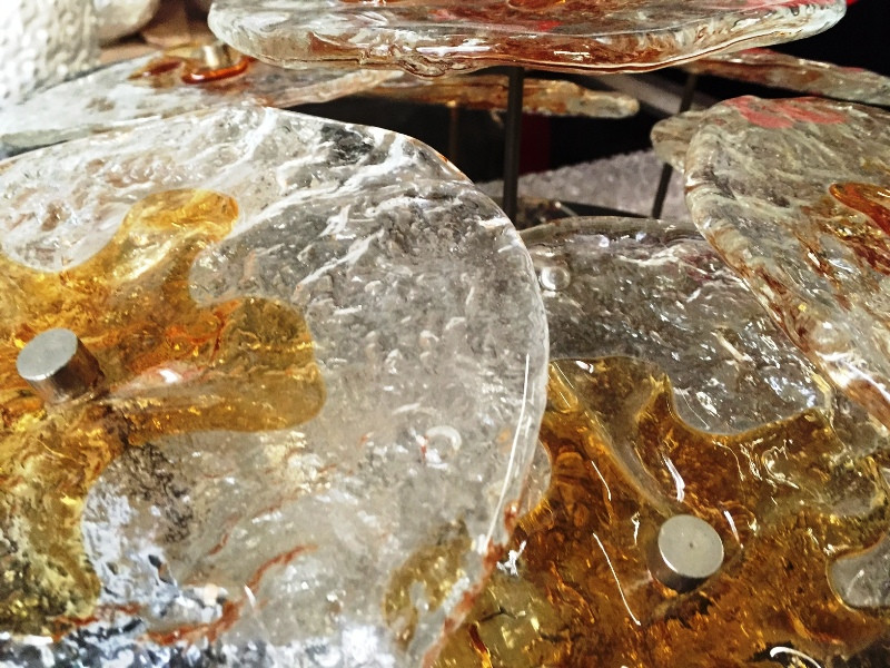 1970's Large Wall Light in the style of Mazzega