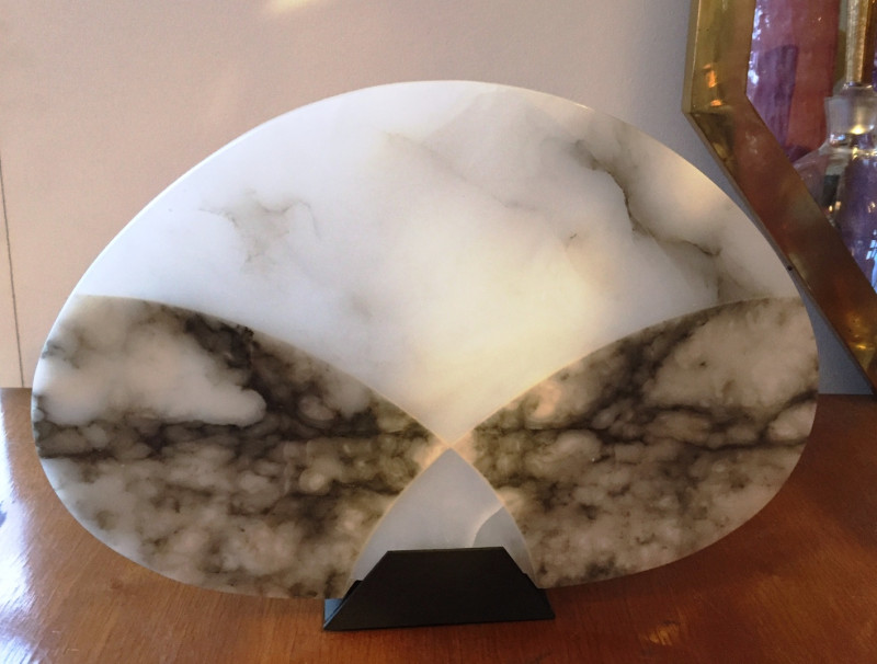 1980's Alabaster Table Lamp by A.Mangiarotti